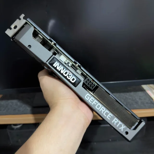 INNO3D GeForce RTX graphics card, side profile